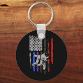 BJJ-Flag von Jiu Jitsu Stars & Stripes Schlüsselanhänger (Vorderseite)