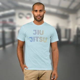 BJJ Funky Brazilian Jiu Jitsu Light Blue T-Shirt