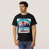 bjj gi train dann surfen Beach Lifestyle T - Shirt (Vorne ganz)