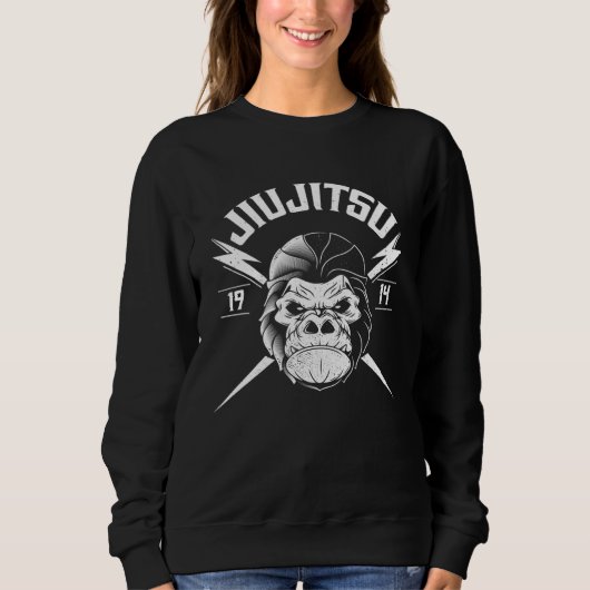 BJJ Gorilla  Brazilian Jiu Jitsu and Grappling Sweatshirt (Vorderseite)