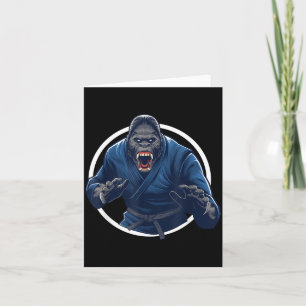 BJJ Gorilla Trainiere wie ein Bigfoot Sasquatch Karte