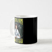 BJJ-Griff-Roll-Sieg - Grappling Jiu Jitsu Buddha Kaffeetasse (Vorderseite Links)
