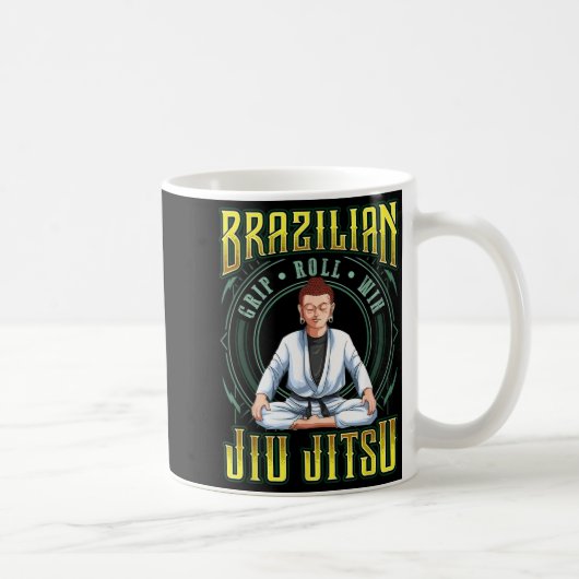 BJJ-Griff-Roll-Sieg - Grappling Jiu Jitsu Buddha Kaffeetasse (Rechts)