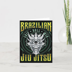 BJJ-Griff-Roll-Sieg - Grappling Jiu Jitsu Drache Karte