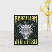 BJJ-Griff-Roll-Sieg - Grappling Jiu Jitsu Drache Karte (Gelbe Blume)