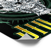BJJ-Griff-Roll-Sieg - Grappling Jiu Jitsu Drache Poster (Ecke)