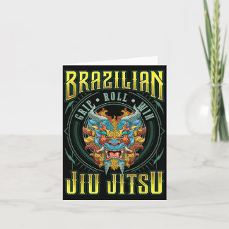 BJJ-Griff-Roll-Sieg - Grappling Jiu Jitsu Foo Dog Karte