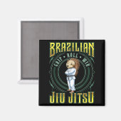 BJJ-Griff-Roll-Sieg - Grappling Jiu Jitsu Hedgehog Magnet (Vorderseite/Rückseite)