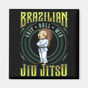 BJJ-Griff-Roll-Sieg - Grappling Jiu Jitsu Hedgehog Magnet