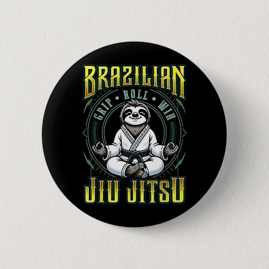 BJJ-Griff-Roll-Sieg - Grappling Jiu Jitsu Meditati Button (Vorderseite)