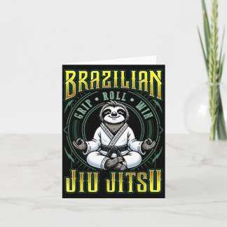 BJJ-Griff-Roll-Sieg - Grappling Jiu Jitsu Meditati Karte