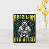 BJJ-Griff-Roll-Sieg - Starkes Grappling Jiu Jitsu Karte (Gelbe Blume)