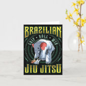 BJJ-Griff-Rollensieg - Grappling Jiu Jitsu Elefant Karte (Gelbe Blume)