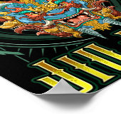 BJJ-Griff-Rollensieg - Grappling Jiu Jitsu Foo Dog Poster (Ecke)
