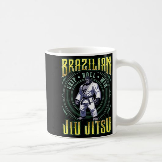 BJJ-Griff-Rollensieg - Grappling Jiu Jitsu Gorilla Kaffeetasse (Rechts)