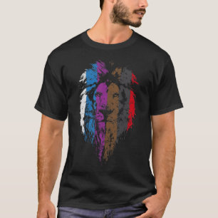BJJ Gurt-Rang-Löwe-Gesicht für Jiu Jitsu T-Shirt