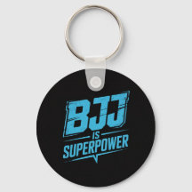 BJJ ist Super-Power Vintag Graphic Schlüsselanhäng