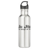 BJJ Jiu Jitsu Brasilien Kampfkünste Anstich Snap o Edelstahlflasche (Vorderseite)