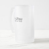 BJJ Jiu Jitsu Brasilien Kampfkünste Anstich Snap o Mattglas Bierglas (Vorderseite Links)