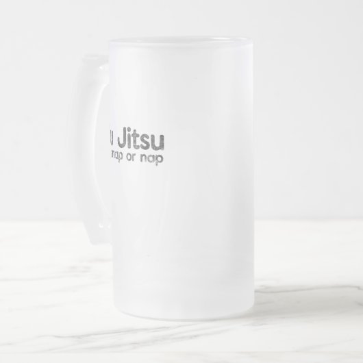 BJJ Jiu Jitsu Brasilien Kampfkünste Anstich Snap o Mattglas Bierglas (Vorderseite Links)