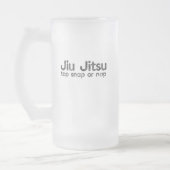 BJJ Jiu Jitsu Brasilien Kampfkünste Anstich Snap o Mattglas Bierglas (Links)