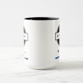 BJJ Jiu Jitsu Choke Blue Belt Name Club and Date Tasse (Zentrum)