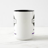 BJJ Jiu Jitsu Choke Lila Gürtelklub und Datum Tasse (Zentrum)