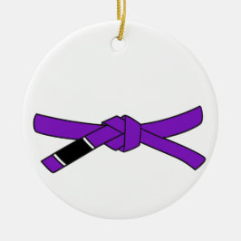 BJJ Lila Gürtelschmuck Brasilianischer Jiu-Jitsu Keramik Ornament