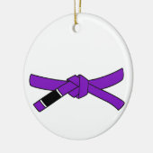 BJJ Lila Gürtelschmuck Brasilianischer Jiu-Jitsu Keramik Ornament (Links)