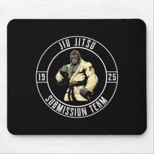BJJ MMA Gorilla - Lustiger brasilianischer Jiu Jit Mousepad