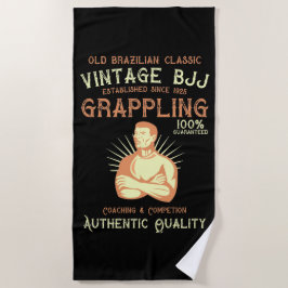 BJJ Old Brazilian Classic Grappling Retro-Stil Strandtuch