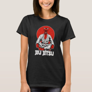 Bjj Oni Demon Red Brazilian Jiu Jitsu und Grappli T-Shirt