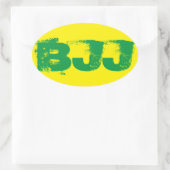 BJJ Oval Sticker (Tasche)