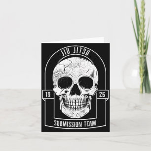 BJJ Schädel - brasilianisches Jiu Jitsu MMA Karte
