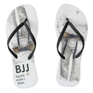 BJJ schwarzer Gurt drehen Reinfälle um Badesandalen