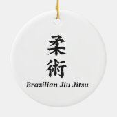 BJJ Schwarzer Gürtel-Ornament Brasilianer Jiu-Jits Keramik Ornament (Hinten)