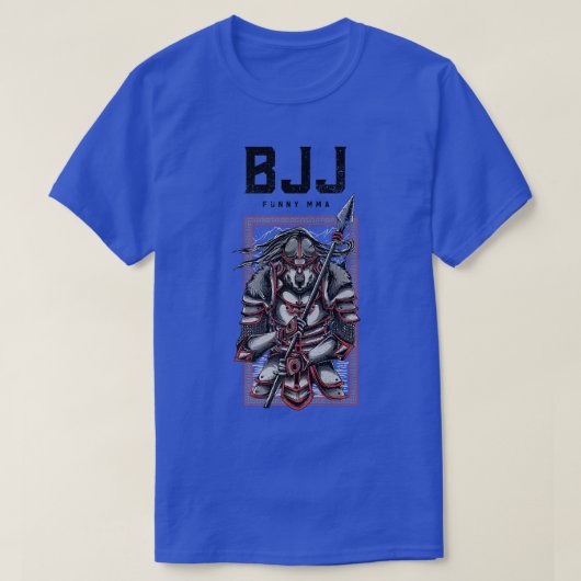 BJJ Wolf Samurai Spear, Jiu Jitsu, Grappling, MIXE T-Shirt (Design vorne)