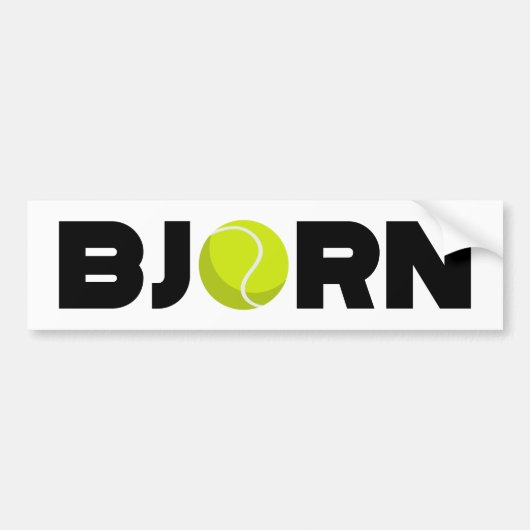 Bjorn Tennis Autoaufkleber (Vorne)