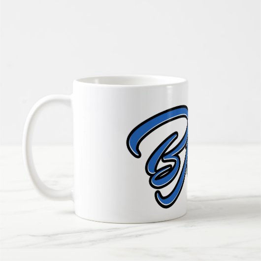 Björn Vorname Name blue Tasse Kaffeetasse (Links)