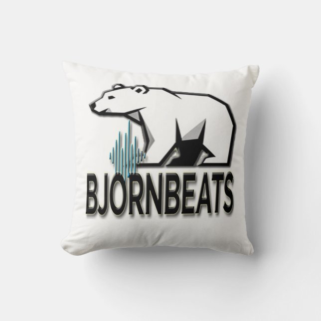 BjornBeats Throw Pillow Kissen (Vorderseite)