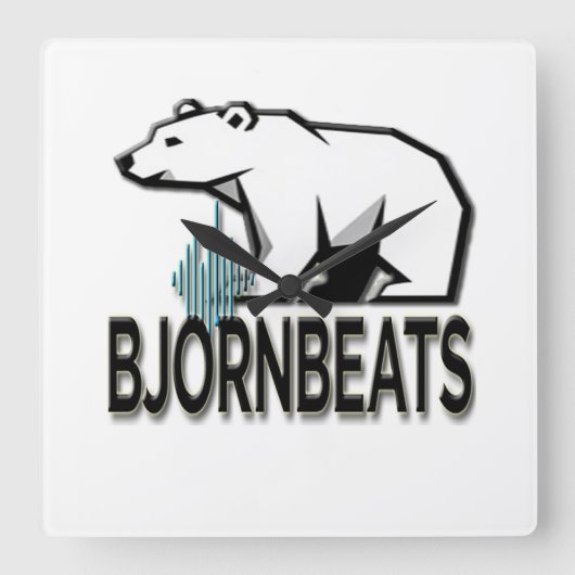 BjornBeats Wanduhr (Vorderseite)