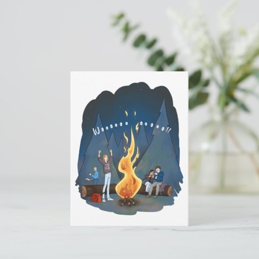 Bjornstad A&C Bonfire Postkarte (Stehend Vorderseite)
