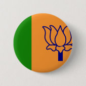 Bjp, Indien-Flagge Button (Vorderseite)