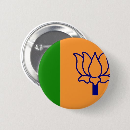 Bjp, Indien-Flagge Button (Vorne & Hinten)