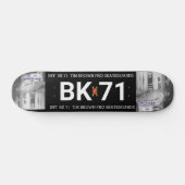 BK 71 TIM BROWN 7 3/4" Skateboard Deck (Horizontal)