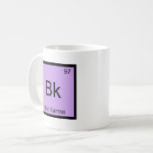 BK - Bad Karma Chemistry Element Symbol Funny T-Sh Kaffeetasse (Vorderseite Links)