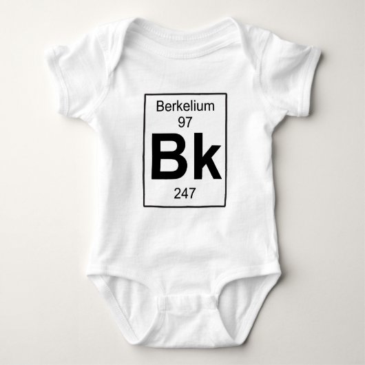 Bk - Berkelium Baby Strampler (Vorderseite)