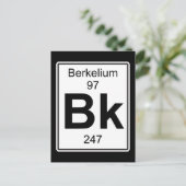 Bk - Berkelium Postkarte (Stehend Vorderseite)