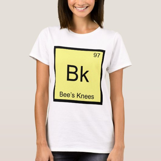 Bk - Bienensche Chemie-Element Symbol-T-Shirt T-Shirt (Vorderseite)