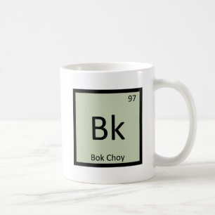 Bk - Bok Choy Gemüse Chemie Periodensystem Kaffeetasse
